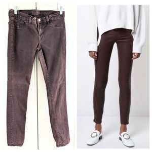 J Brand Brown Pencil Leg  Jeans sz 28